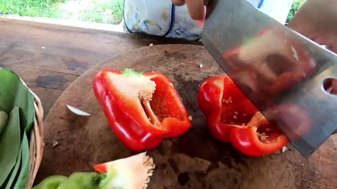 How to stir fry rib and vegetables