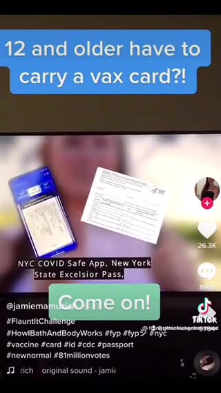 12 and older have to carry a vaxx card now??