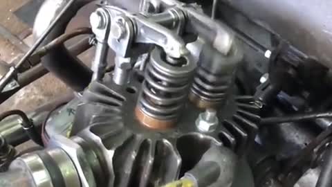 The exhaust volume of the car after modification