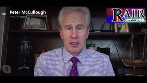 Renowned Cardiologist Dr. Peter McCullough: Natural Immunity is Effective, Covid Vaccines are Not (Video)