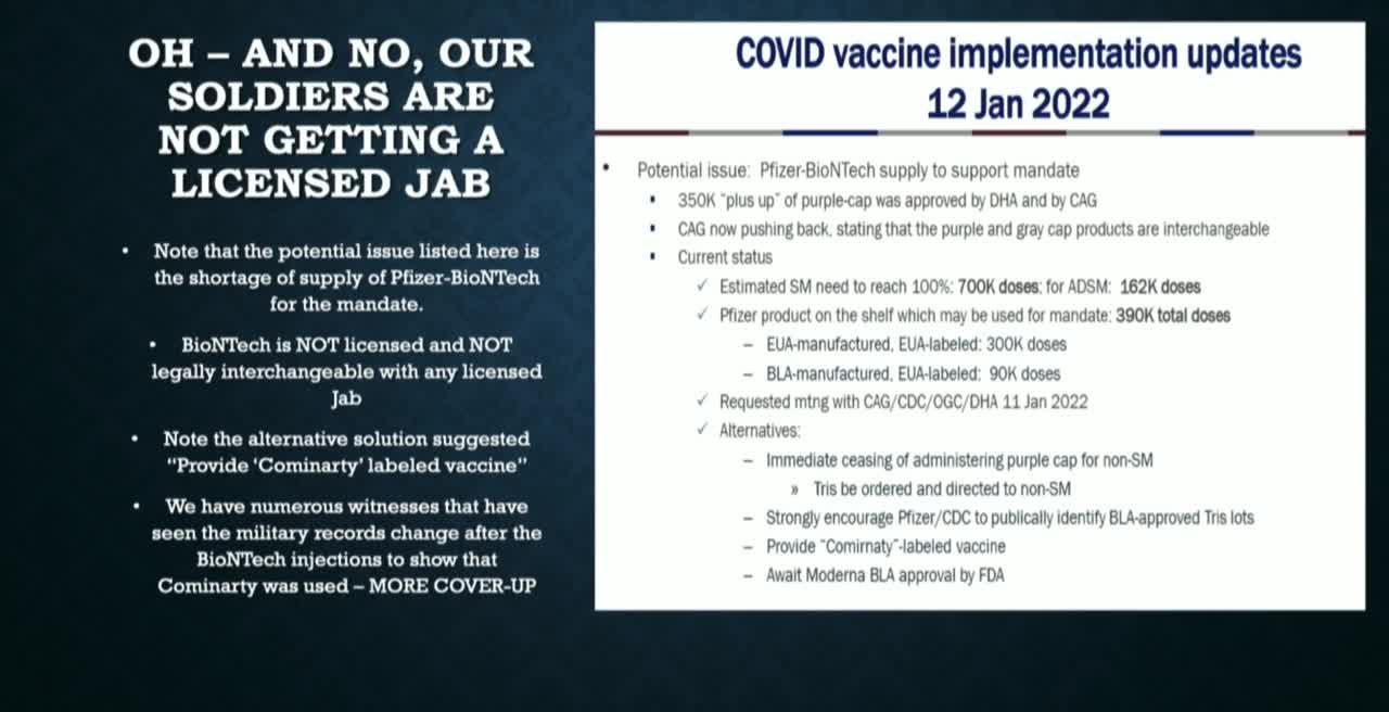 Whistleblowers: DoD Military Personnel Switching The Label Of EUA Vaccine With Comirnaty