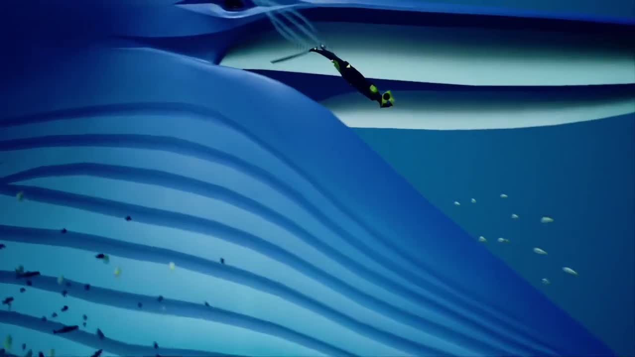 ABZU - Swimming with whales relaxing clip. My new favorite Indie game!