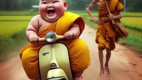 little monk so cute🥳