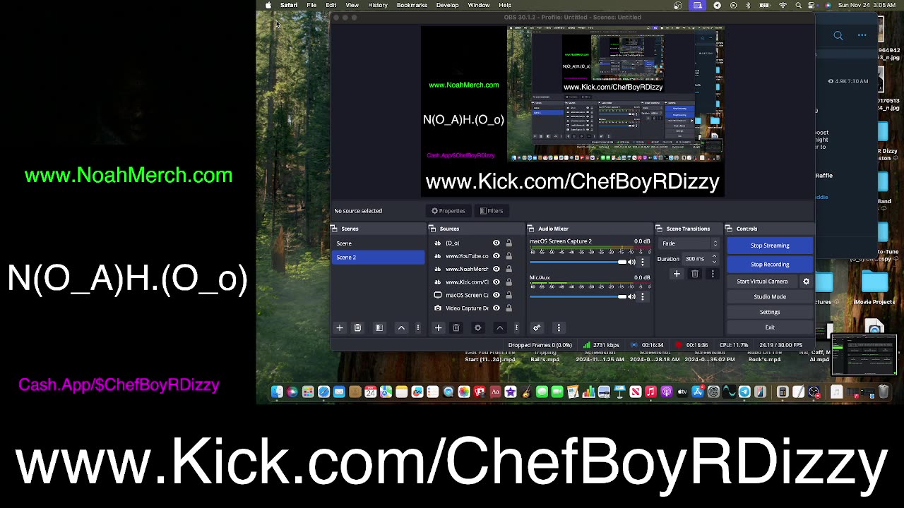 Chef Boy R Dizzy VLOG: @KickStreaming (O_o) #November #24 #2024 (O_o) www.Kick.com/ChefBoyRDizzy