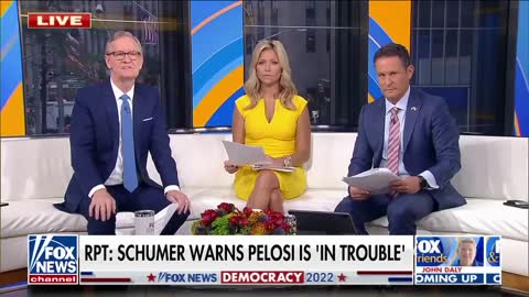 Fox & Friends: Chuck Schumer Reportedly Warning Pelosi is 'In Trouble' Ahead of Midterms