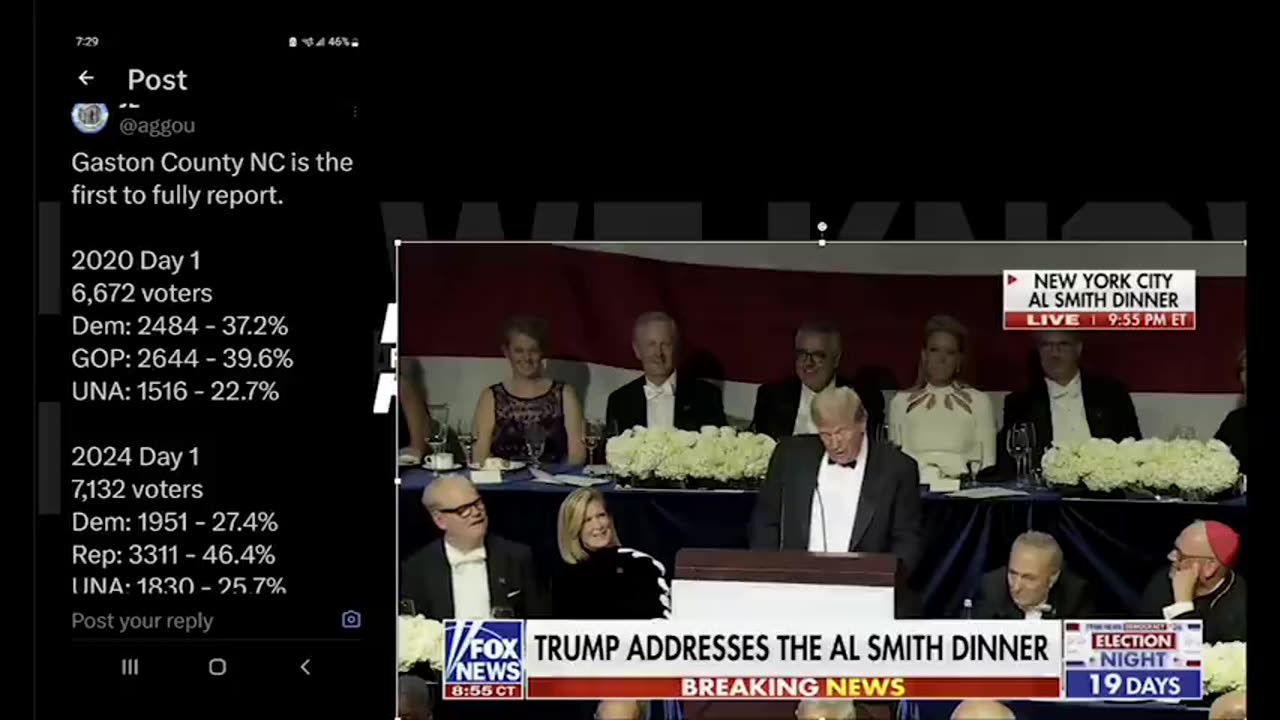 Trump Roasts at AL Smith Dinner, Justice will be served, Gold Dome comms...