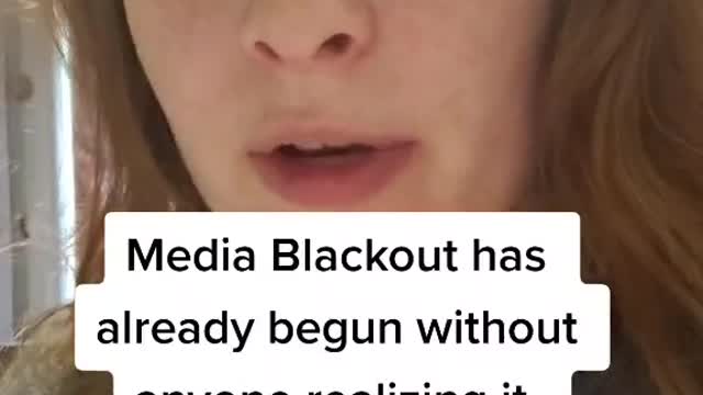 Media Blackout is Happening Now w/o Many Realizing It!