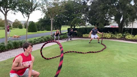 Exercise Technique #1 Battle Rope: 180 deg. Over & Backs