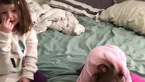 Jumping on the bed