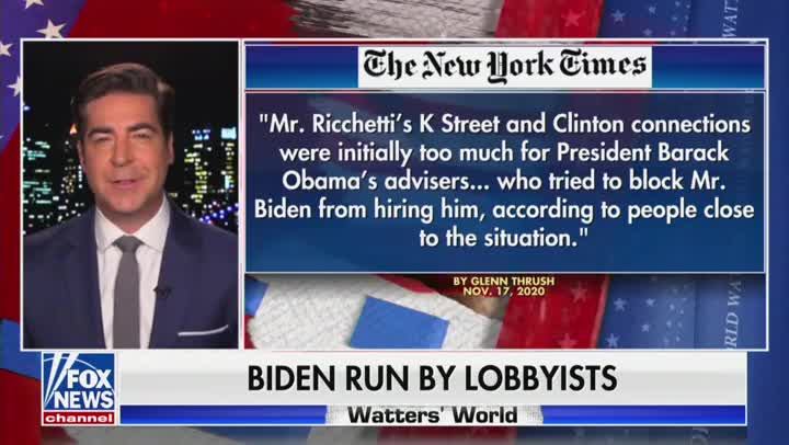 Jesse Watters Mocks Joe Biden, Lists Off His "Five Puppet Masters"