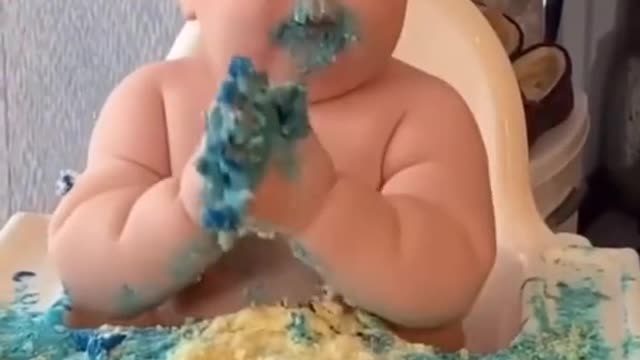 Cute baby celebrating 1st Birthday