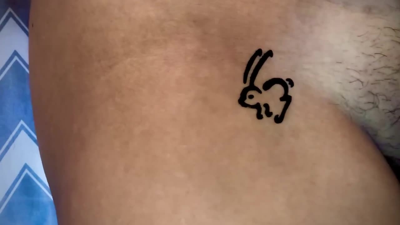 #privatepart #tattoo #tattooartist #temporarytattoo #rabbittattoo