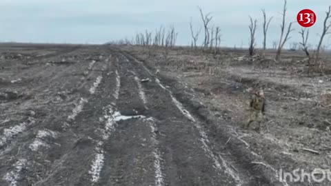 Russian soldier, who begged the drone not to shoot him, then surrendered to the Ukrainian drone