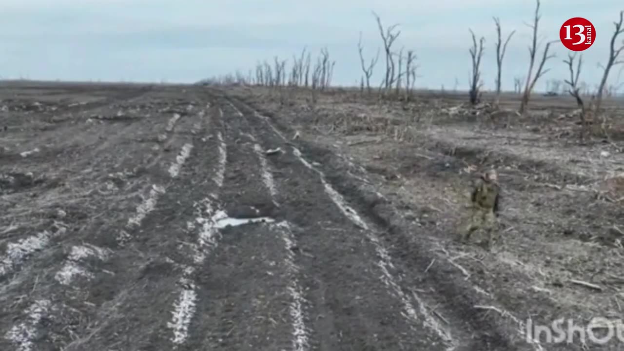 Russian soldier, who begged the drone not to shoot him, then surrendered to the Ukrainian drone