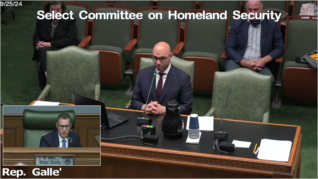 Testimony of Mr. Aaron Siri at the Louisiana Select House Committee on Homeland Security