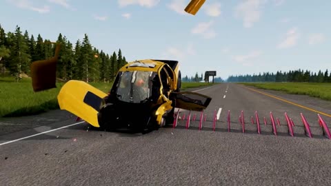 Cars vs Low Bridges x Spikes x Road Restrictions ▶️ BeamNG Drive