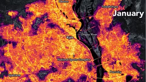 NASA has shown how the night lighting in Kyiv has sharply decreased due to the war.