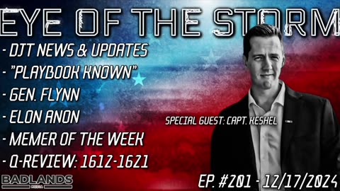 Special Guest Captain Seth Keshel for 2024 Election Victory! - 'Eye Of The Storm!' Q PROOF!