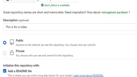 github: How to create a project