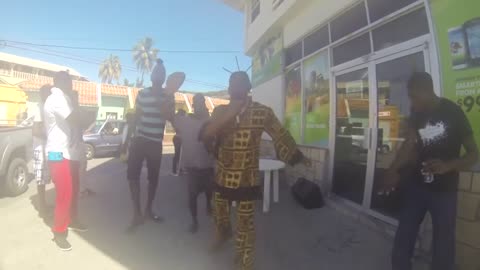 A man dancing for Carnival.