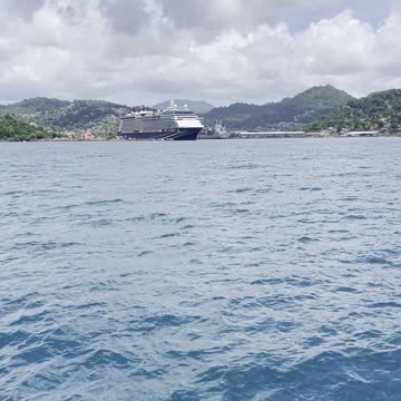 Sailing into Saint Lucia