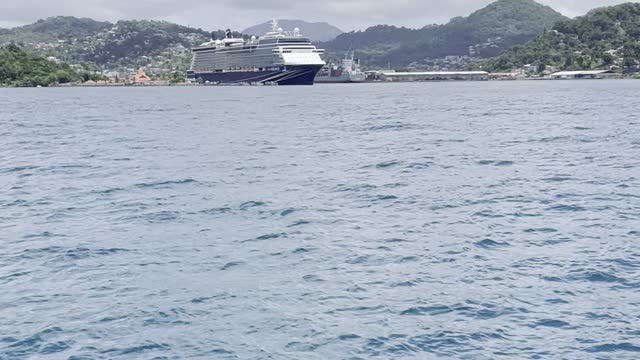 Sailing into Saint Lucia