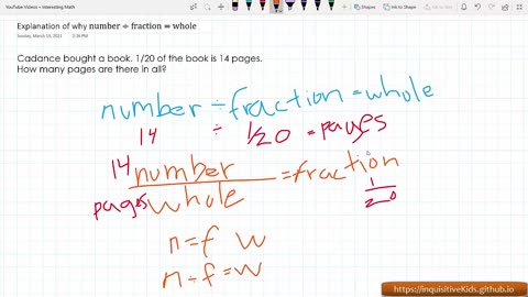 Explanation | Number Divided by Fraction equals the Whole