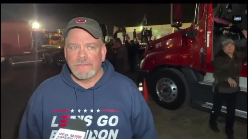 The People's Convoy in Monrovia, Indiana