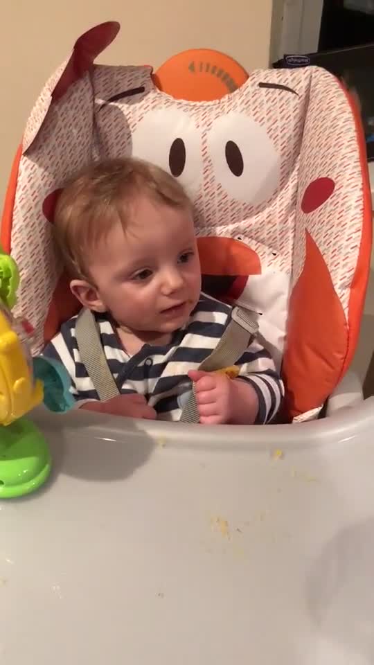 Baby Laughing At Sellotape