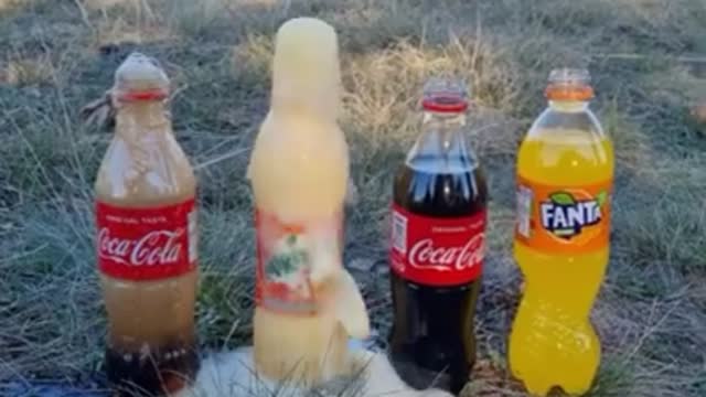 Schweppes , Coca Cola, Fanta, Sprite und Mentos 💥 | Experiment