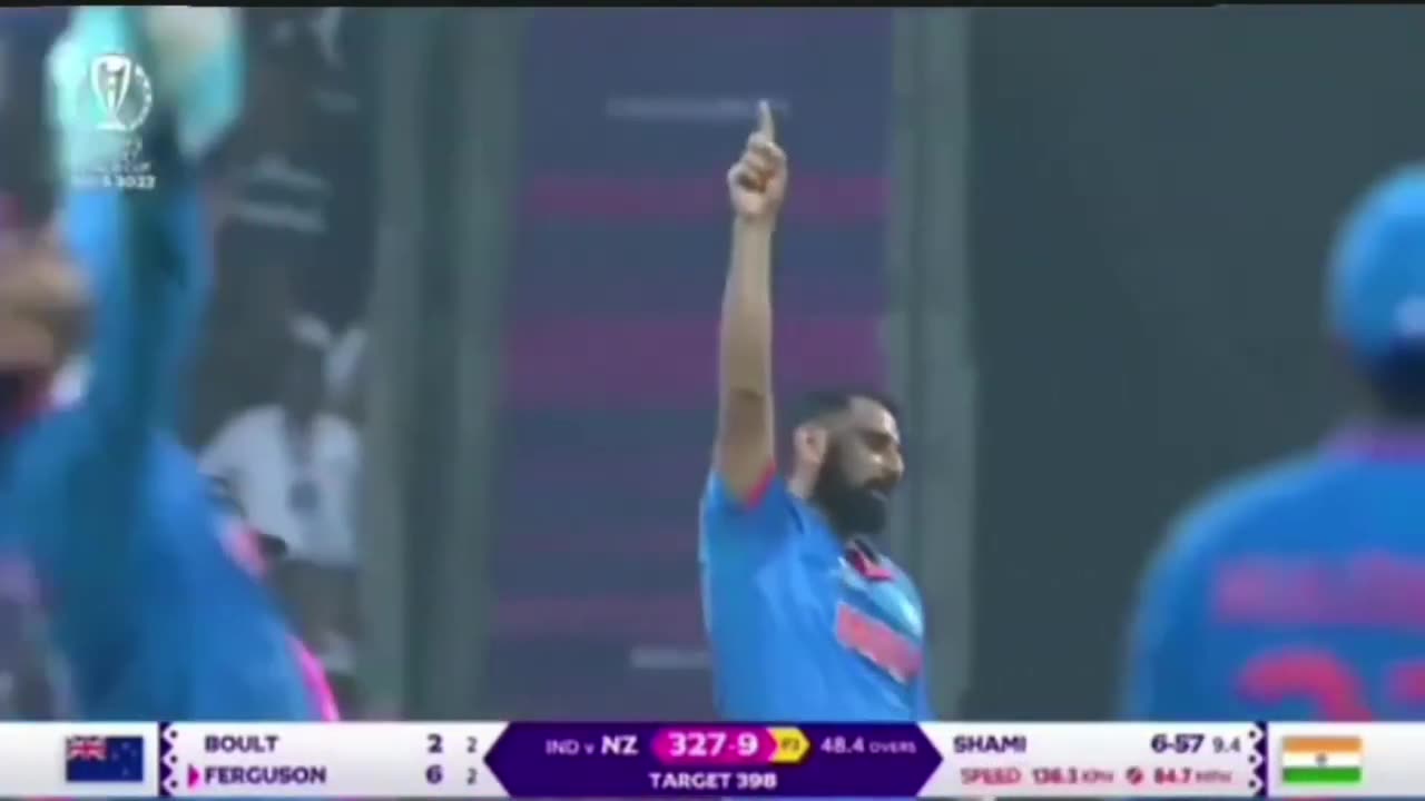 Mahammad shami is king semi final IND vs NZ 7 wicket md shami name