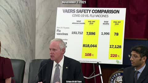 Senator Ron Johnson EXPOSING THE DEATH VAX 17k DEAD THAT'S BEEN REPORTED