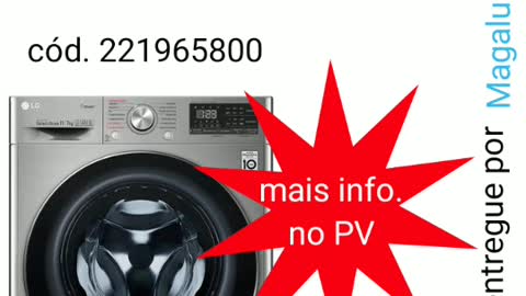 Lava e Seca Smart LG 11kg VC4 CV5011TS4 Motor - Inverter Inteligência Artificial AIDDTM