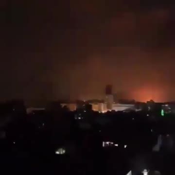 May 13, 2021 VIDEO Evening Bombs Fall of Gaza..Blackouts reported