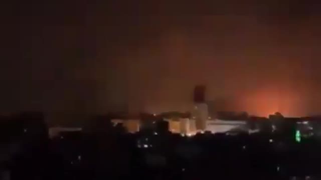 May 13, 2021 VIDEO Evening Bombs Fall of Gaza..Blackouts reported