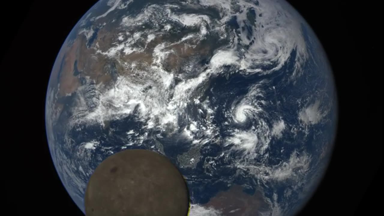 NASA Camera Catches Moon 'Photobombing' Earth_HD