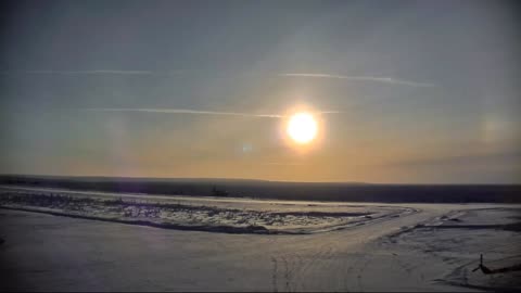 The stunning "Sunny Dog" was filmed in Udachny, Yakutia.