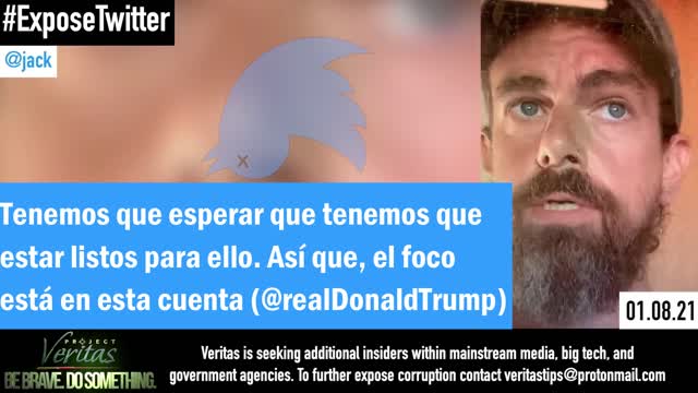 Jack Dorsey, Fundador de Twitter, sobre la Censura: "Va a ser mucho más grande" | Project Veritas