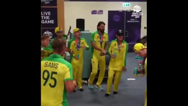 Team Australia win the match world cup and celebrate😂😂