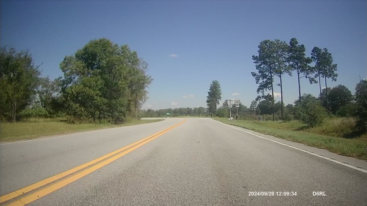 South on Pageland Highway Toward Lancaster
