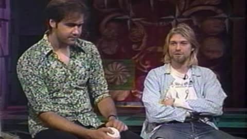 Nirvana Kurt Kobain interview - MTV Video Music Awards, Los Angeles, CA, US 02.09.1993