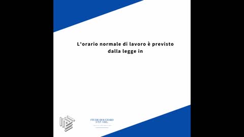 Orario di lavoro