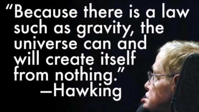 Stephen Hawking says the universe created itself