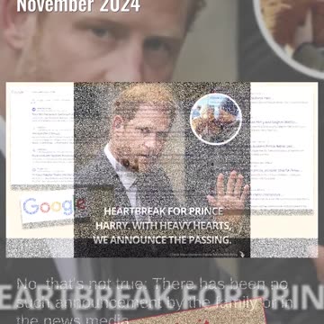 Fact Check: Prince Harry's Son Archie Had NOT Died As Of Mid-November 2024