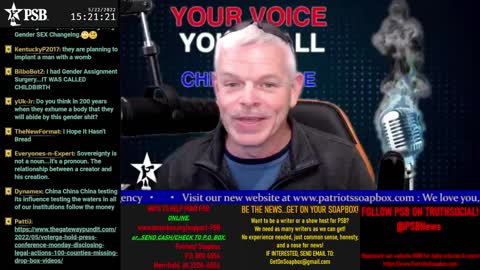 2022-05-22 14:00 EDT - Your Voice, Your Call: with Chris Moore
