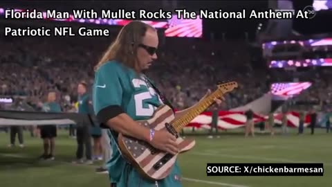 Florida Man With Mullet Rocks The National Anthem At Patriotic NFL Game