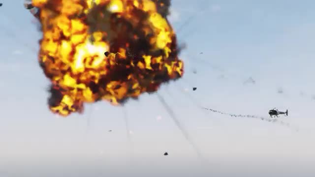 Ukrainian Fighter jet Missile Attack on Russian Military convoy _ Ukraine vs Russia war _ gtav _