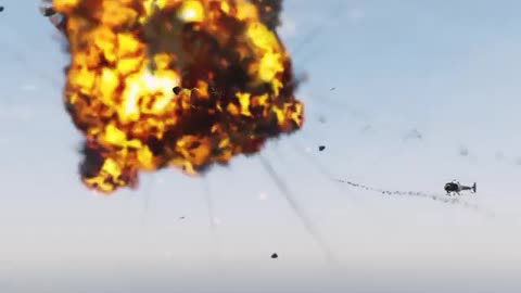Ukrainian Fighter jet Missile Attack on Russian Military convoy _ Ukraine vs Russia war _ gtav _