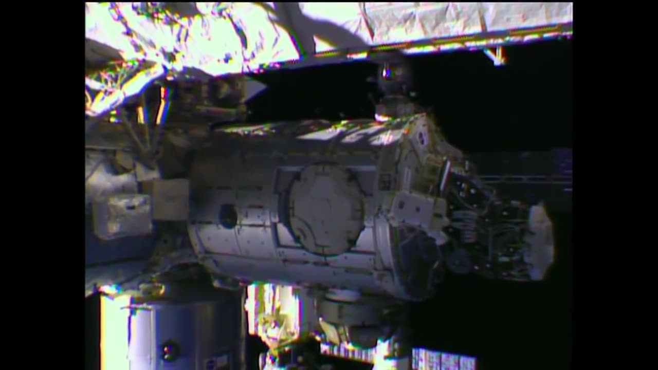 Spacewalk continues prepping of ISS for new docking ports