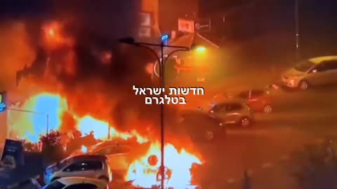 Fires broke out in the Israeli town of Kiryat Shmona as a result of a rocket attack from